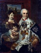 Vladimir Lukich Borovikovsky, ortrait of count G.G. Kushelev with children